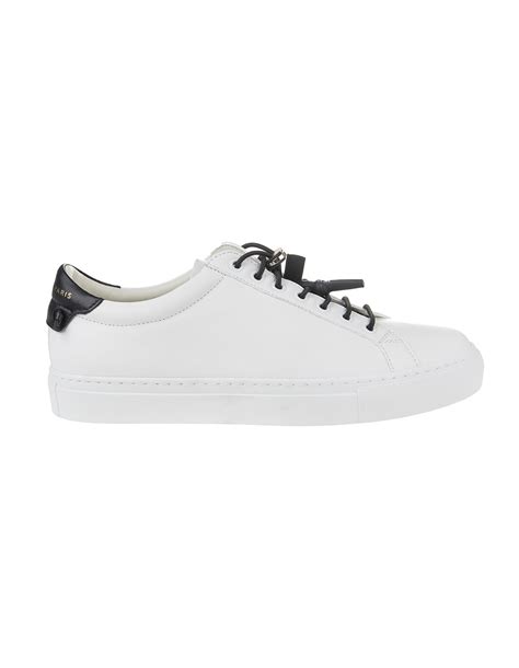 givenchy white & black urban elastic knot sneakers|Givenchy white sneakers women.